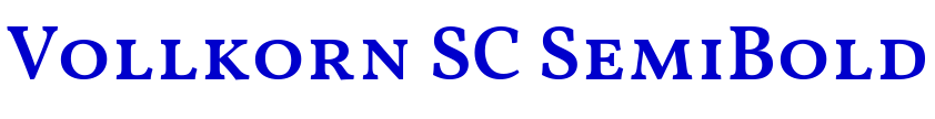 Vollkorn SC SemiBold font